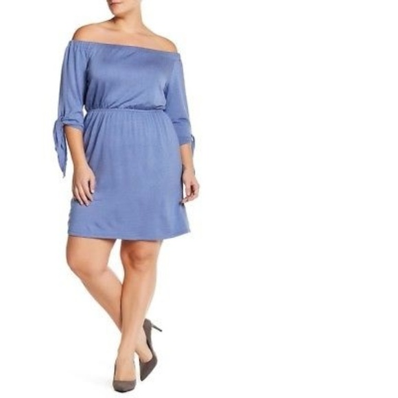 Vanity Dresses & Skirts - Vanity Room French Terry Off-the-Shoulder Dress
